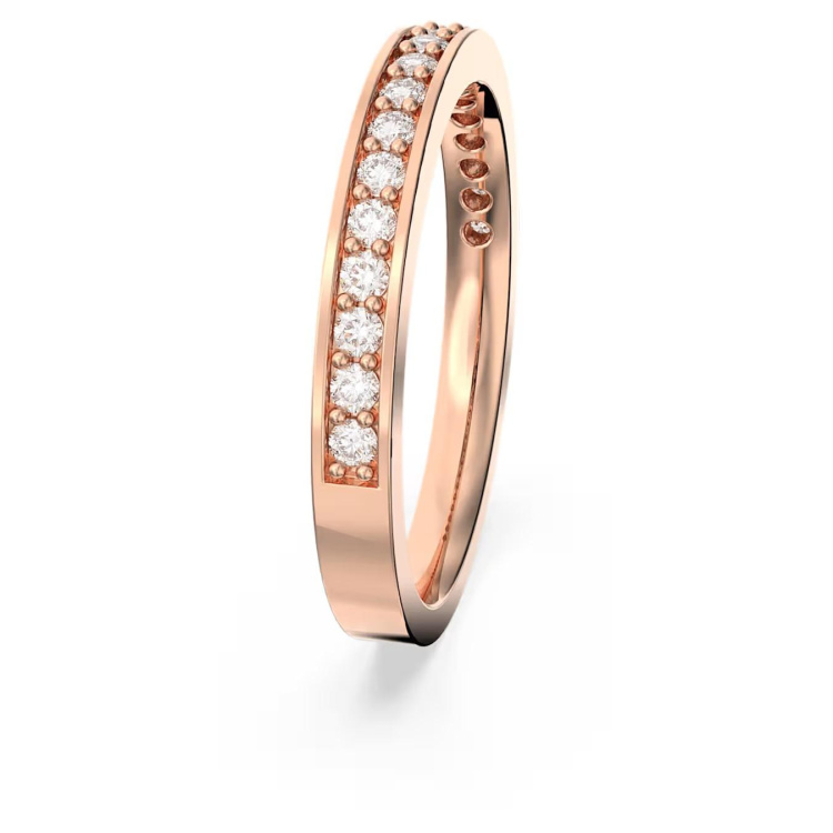 Matrix ring White, Rose gold-tone plated